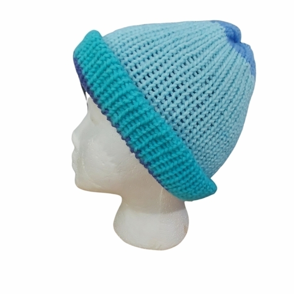 Hand Knit Reversible Unisex Toque - Picture 6 of 8